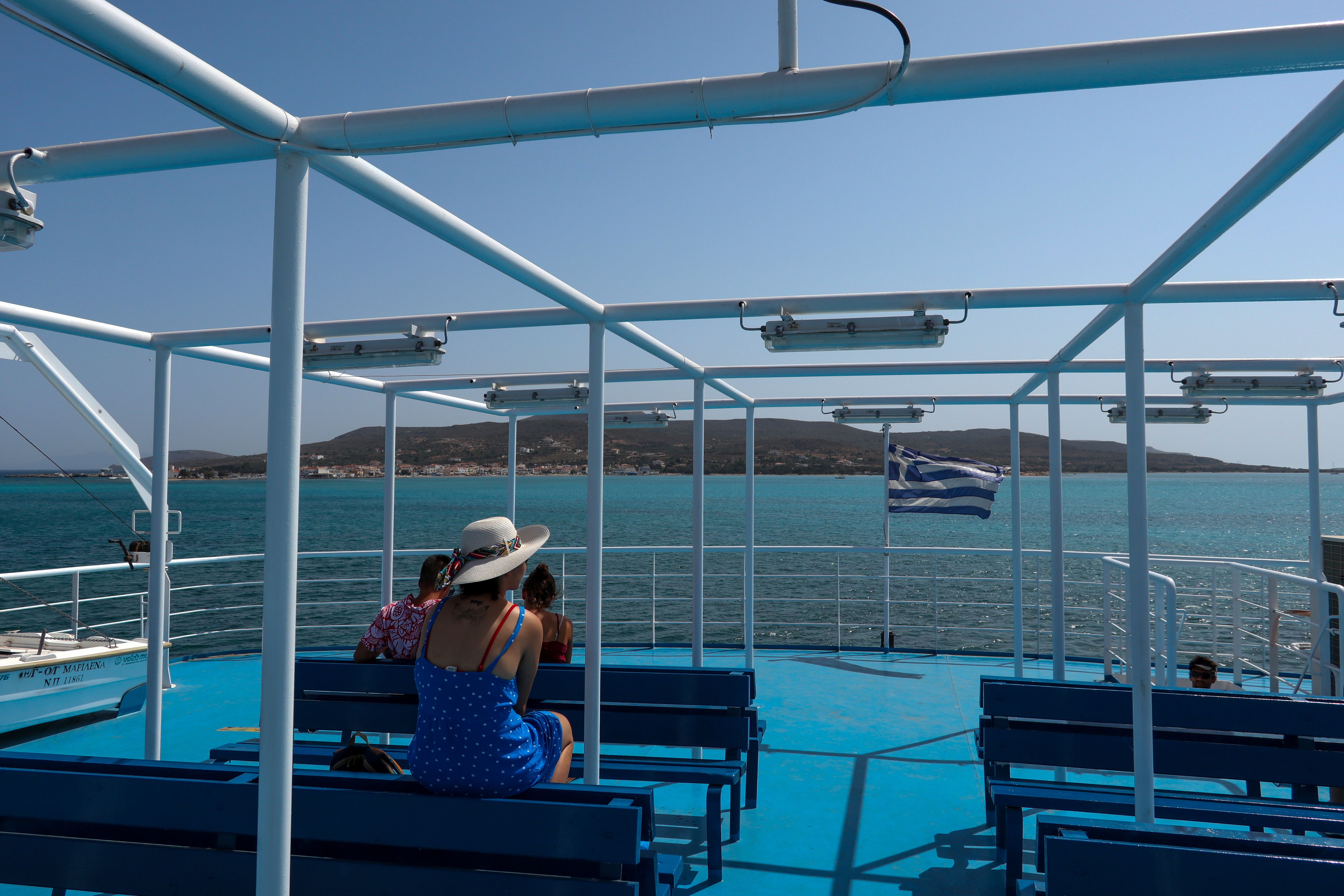 Ferry to Elafonisos, Greece