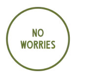 No Worries Badge