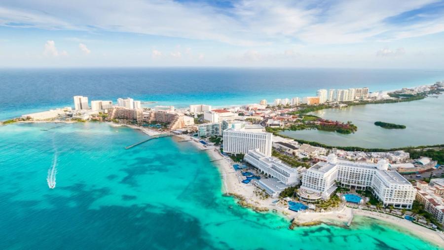 Cancun desde el aire