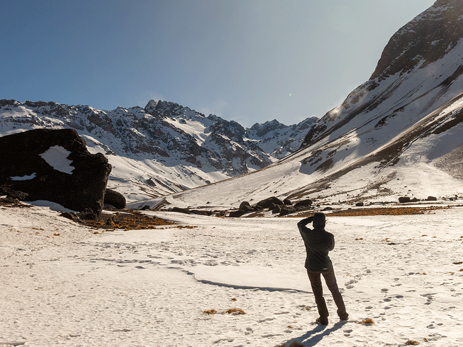 Invierno a 4.000 msnm: Ascenso al Cerro Mirador Tolosa (Mendoza)