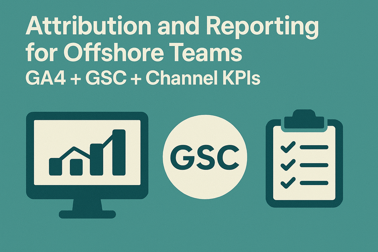 Attribution and Reporting for Offshore Teams: GA4 + GSC + Channel KPIs