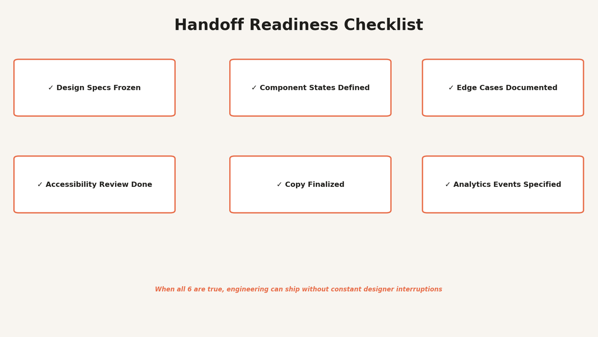 Handoff Readiness Checklist