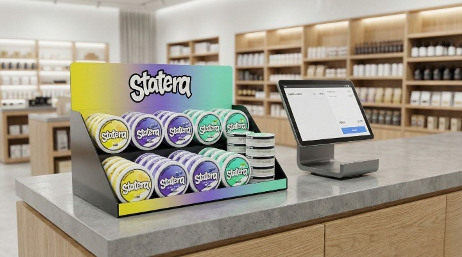 Adult specialty retailer planning a diversified inventory mix including caffeine pouches