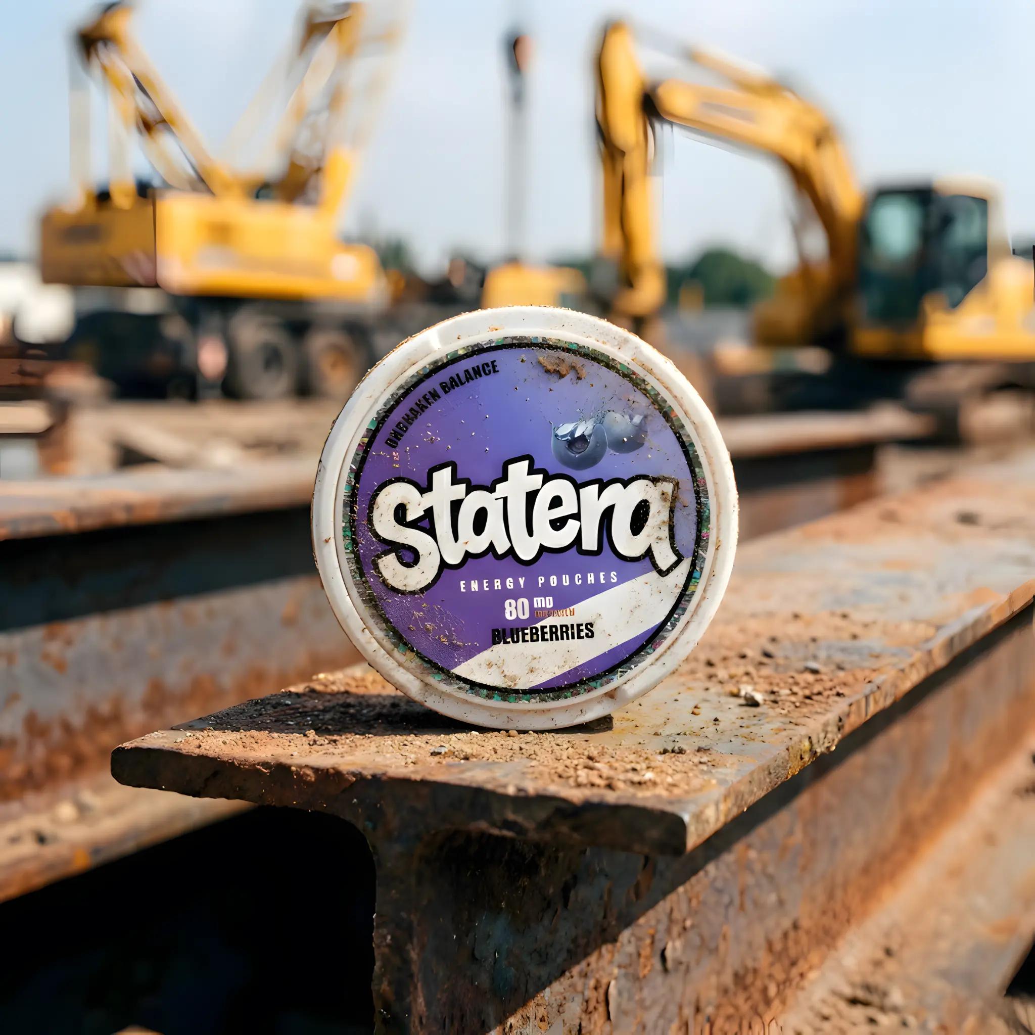 Statera pouch on a steel beam at a construction site