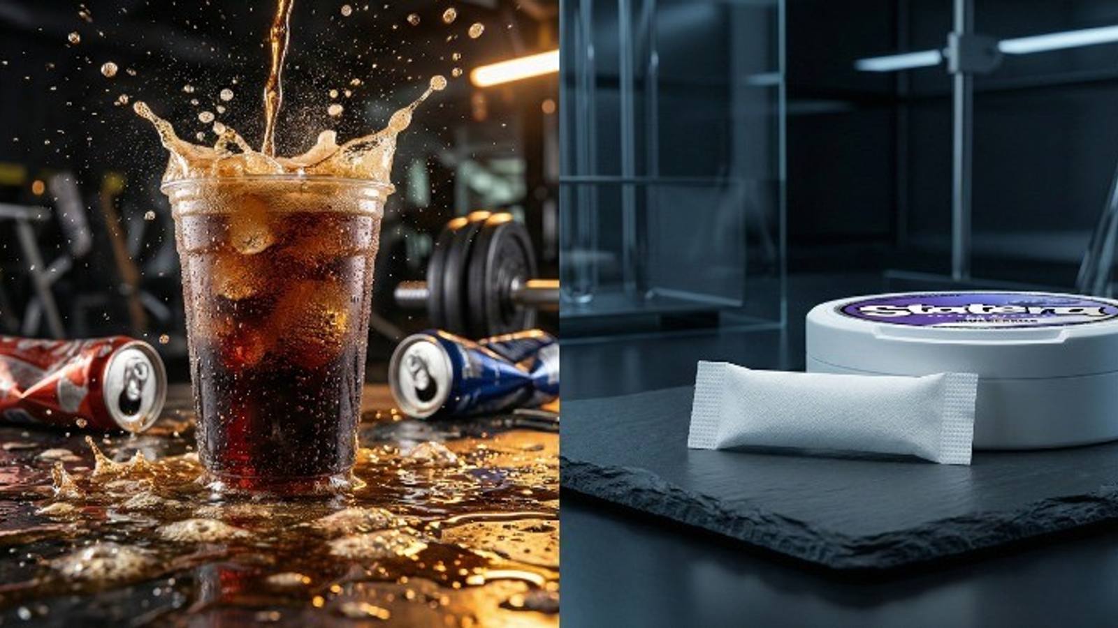 Evidence-focused comparison of a labeled caffeine pouch and an energy drink can