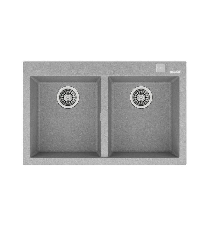 TEKA Умивалник ТЕКА М.1029, Forsquare 2B 790 TG, гранит, камено сив