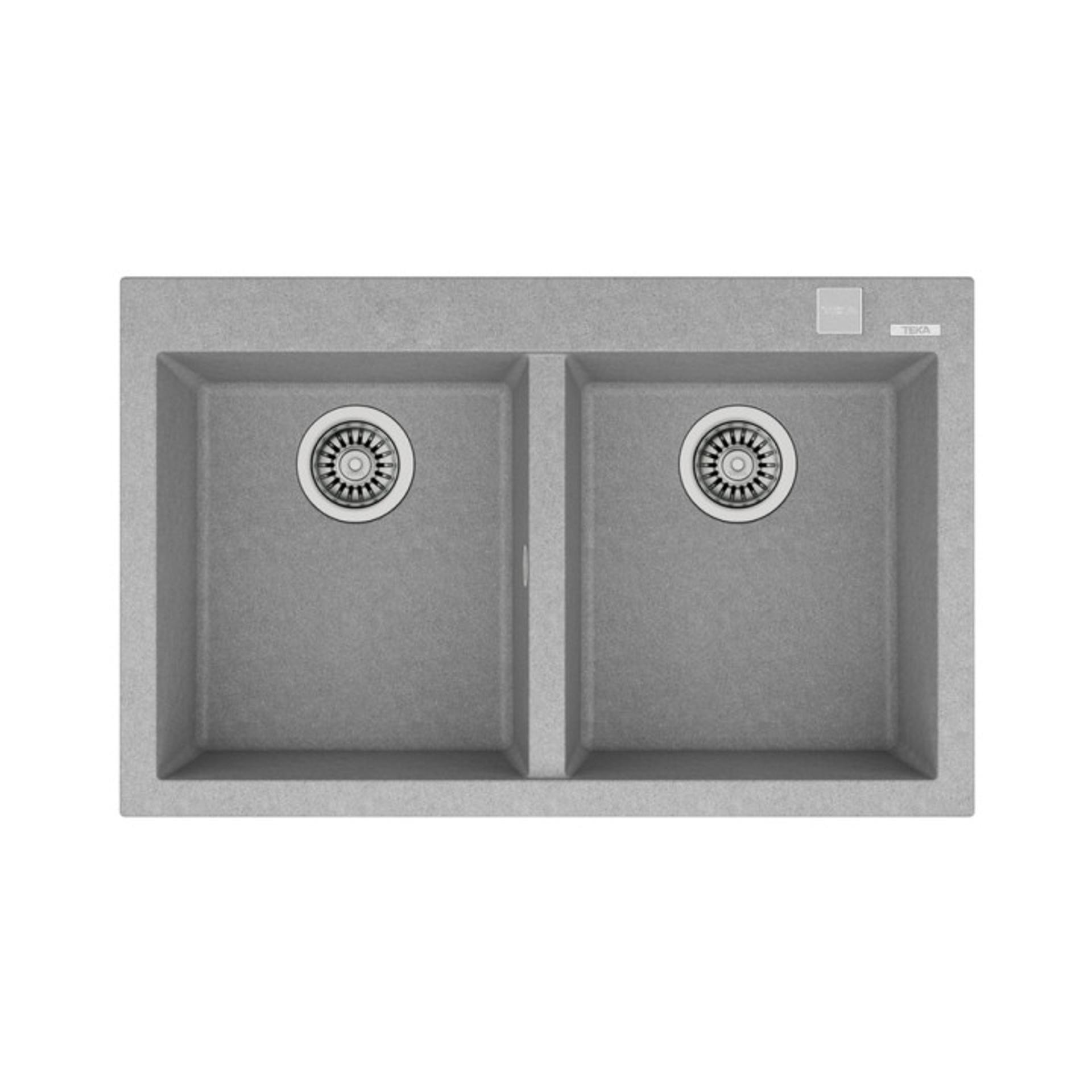 TEKA Умивалник ТЕКА М.1029, Forsquare 2B 790 TG, гранит, камено сив