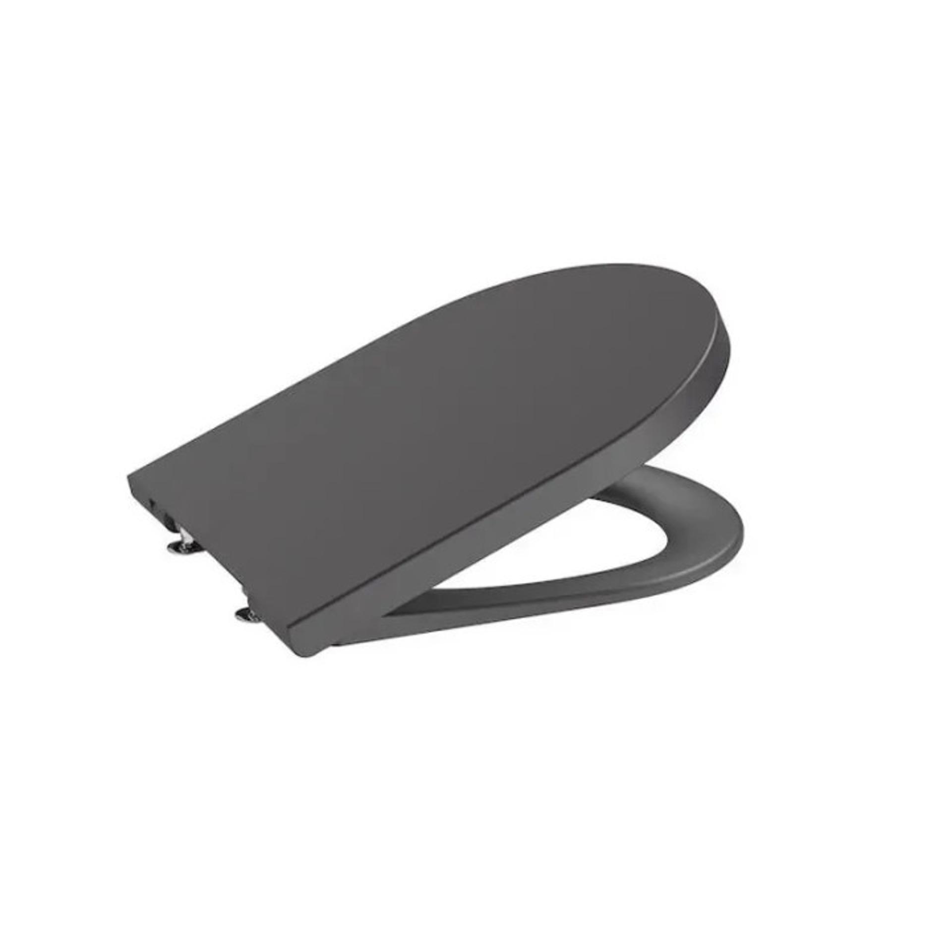 ROCA Тоалетна седалка и капак със забавено падане Inspira Round, Onyx