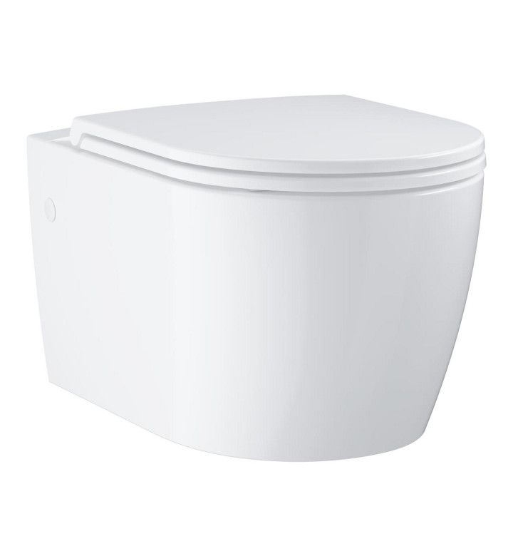 GROHE Bau Ceramic, комплект конзолна тоалетна чиния / седалка