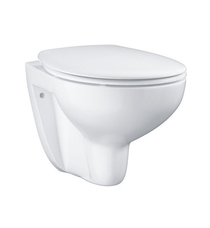 GROHE Тоалетна чиния окачена Bau Ceramic Rimless + седалка и капак със забавено падане