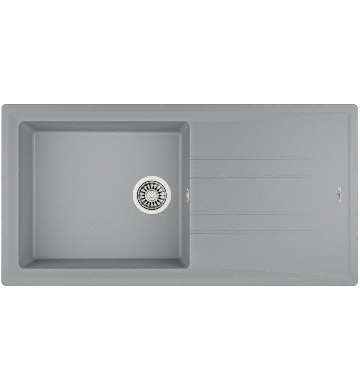 TEKA Кухненски умивалник за вграждане ТЕКА гранит Stone 60 L - TG, сив металик