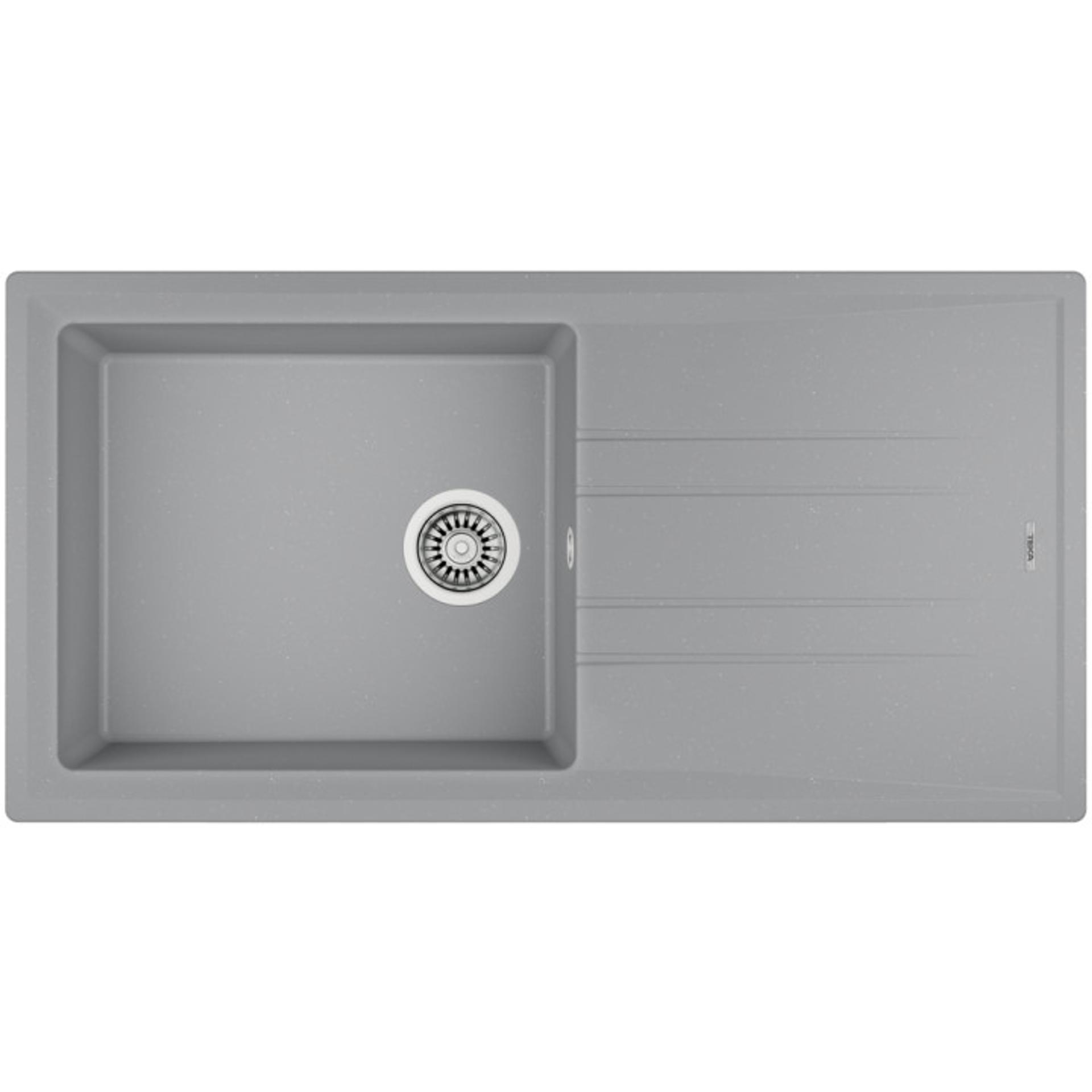 TEKA Кухненски умивалник за вграждане ТЕКА гранит Stone 60 L - TG, сив металик