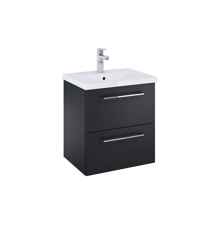 ROCA Шкаф Unik Roma Compact Plus, matt black, 515 x 395 mm с 2 чекмеджета и умивалник