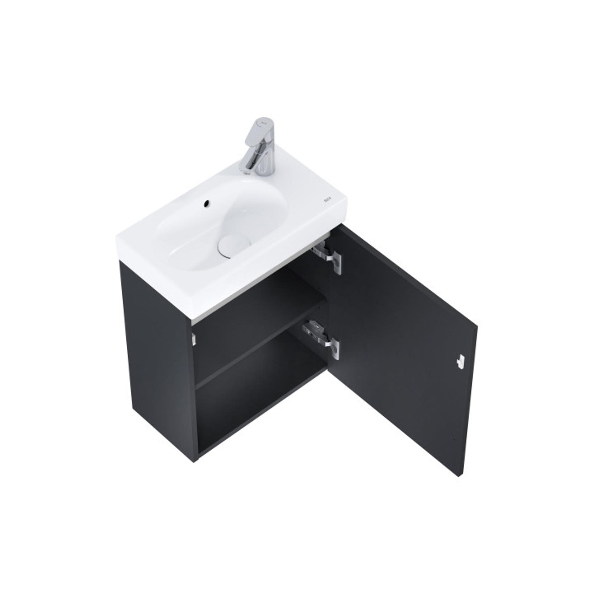 ROCA Шкаф Unik Mini-N, 450 x 249 x 575 mm (мебел и умивалник) matt black
