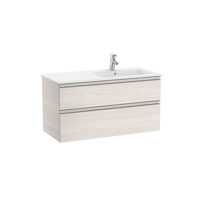 ROCA Шкаф с две чекмеджета и умивалник, The Gap Unik Nordic Ash