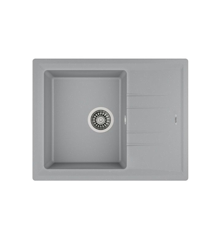 TEKA Гранитна мивка Teka Stone 45 S-TG сив металик, обръщаема, за шкаф 45 cm, Tegranite+