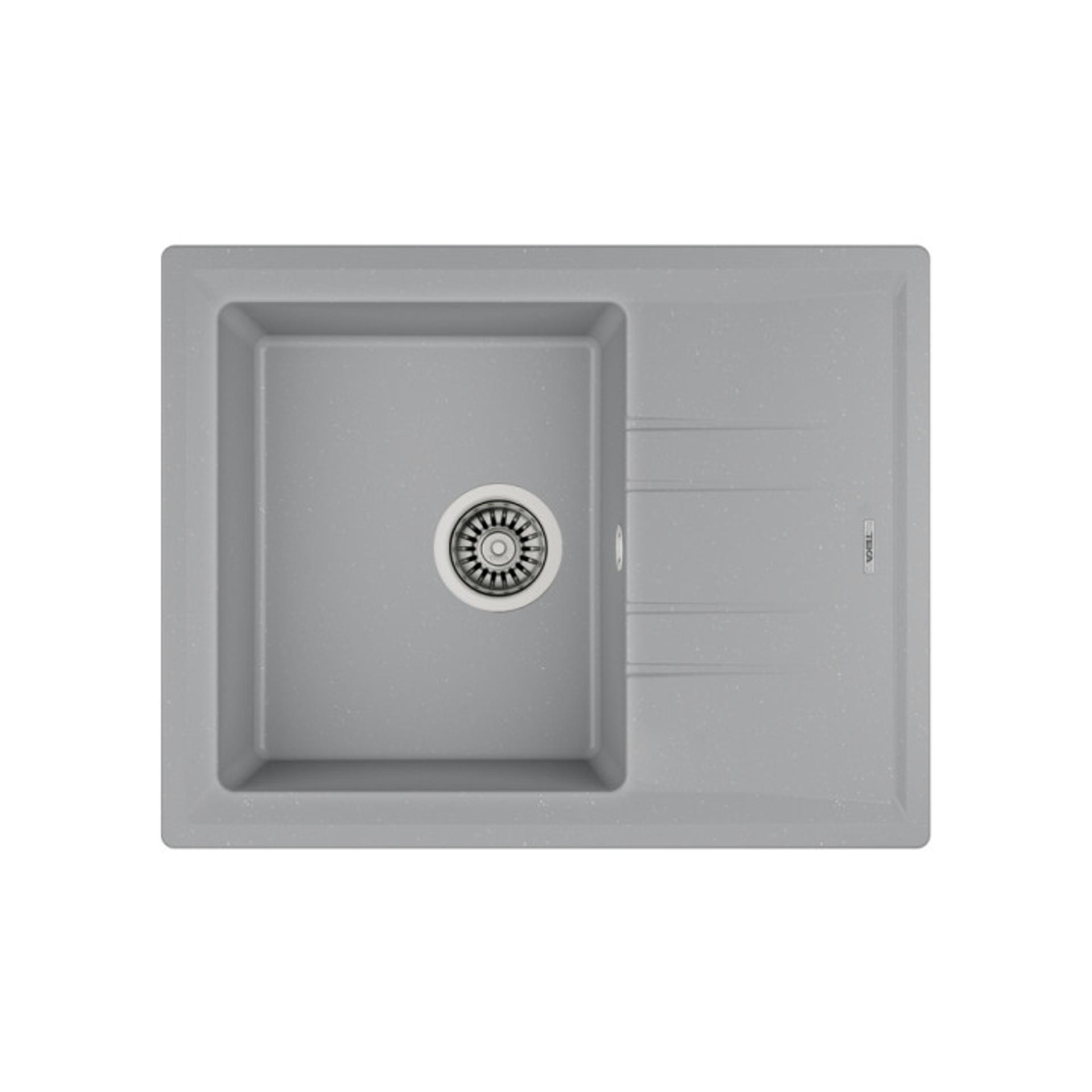 TEKA Гранитна мивка Teka Stone 45 S-TG сив металик, обръщаема, за шкаф 45 cm, Tegranite+