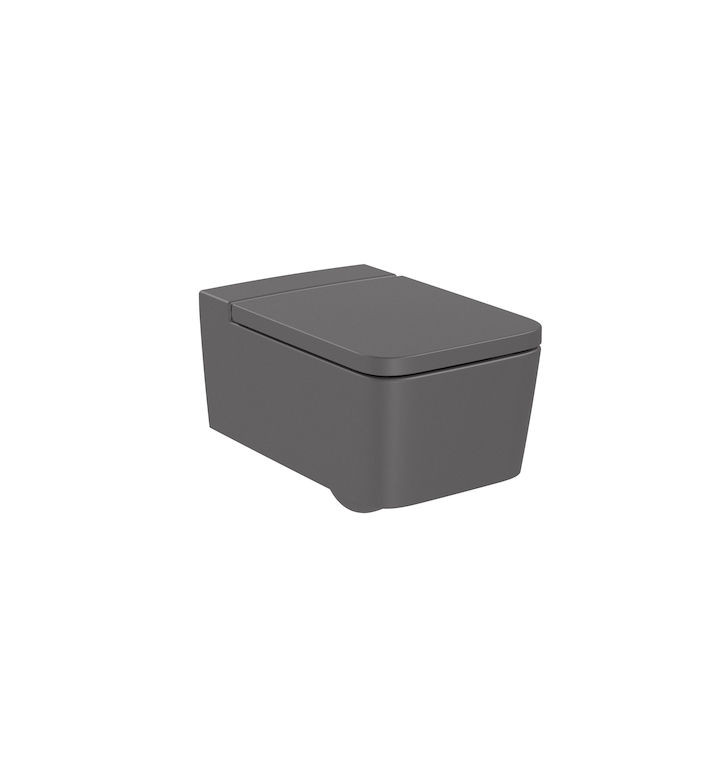 ROCA Окачена тоалетна чиния Inspira Square 560x370mm, Onyx