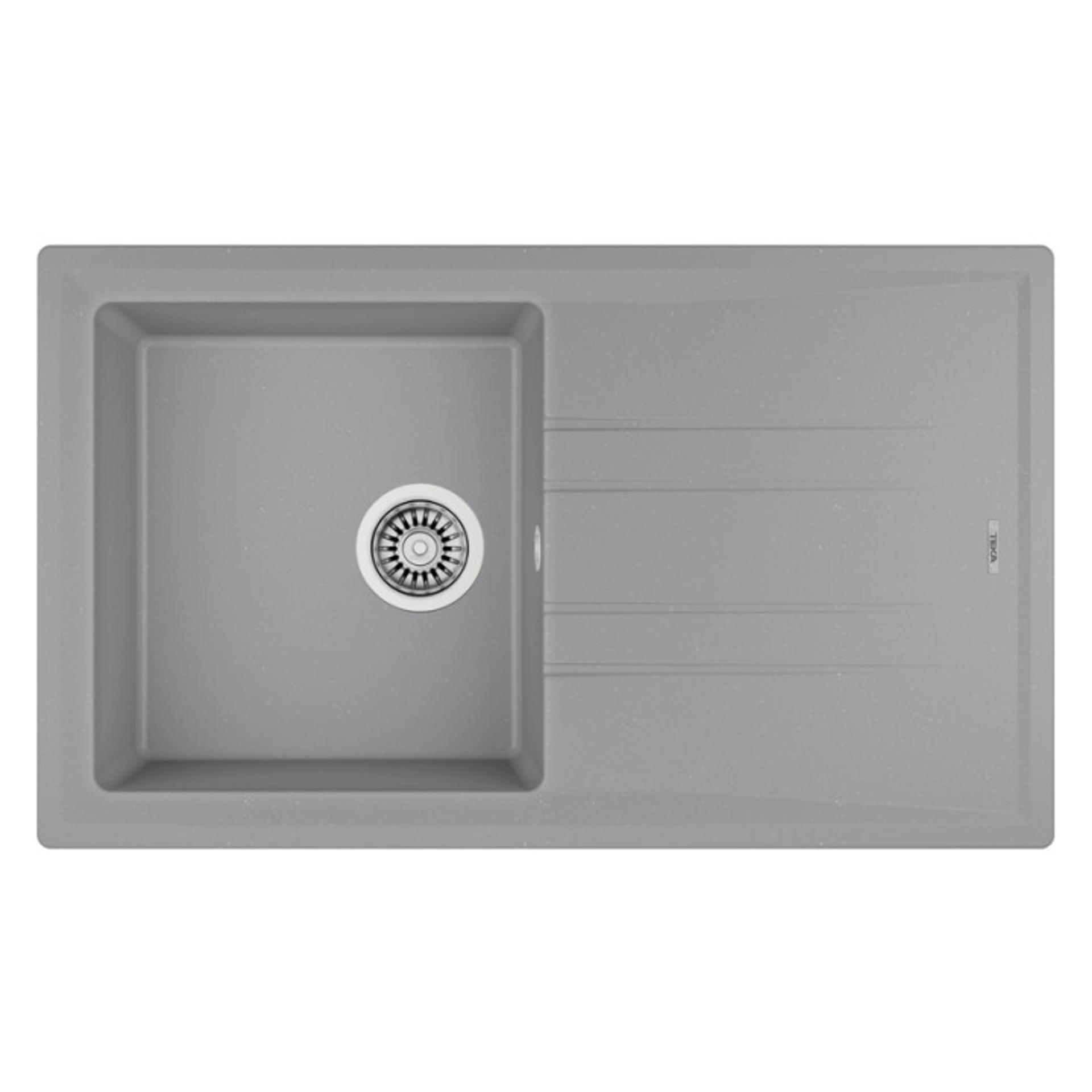 TEKA Умивалник за вграждане ТЕКА гранит Stone 50 B - TG, сив металик