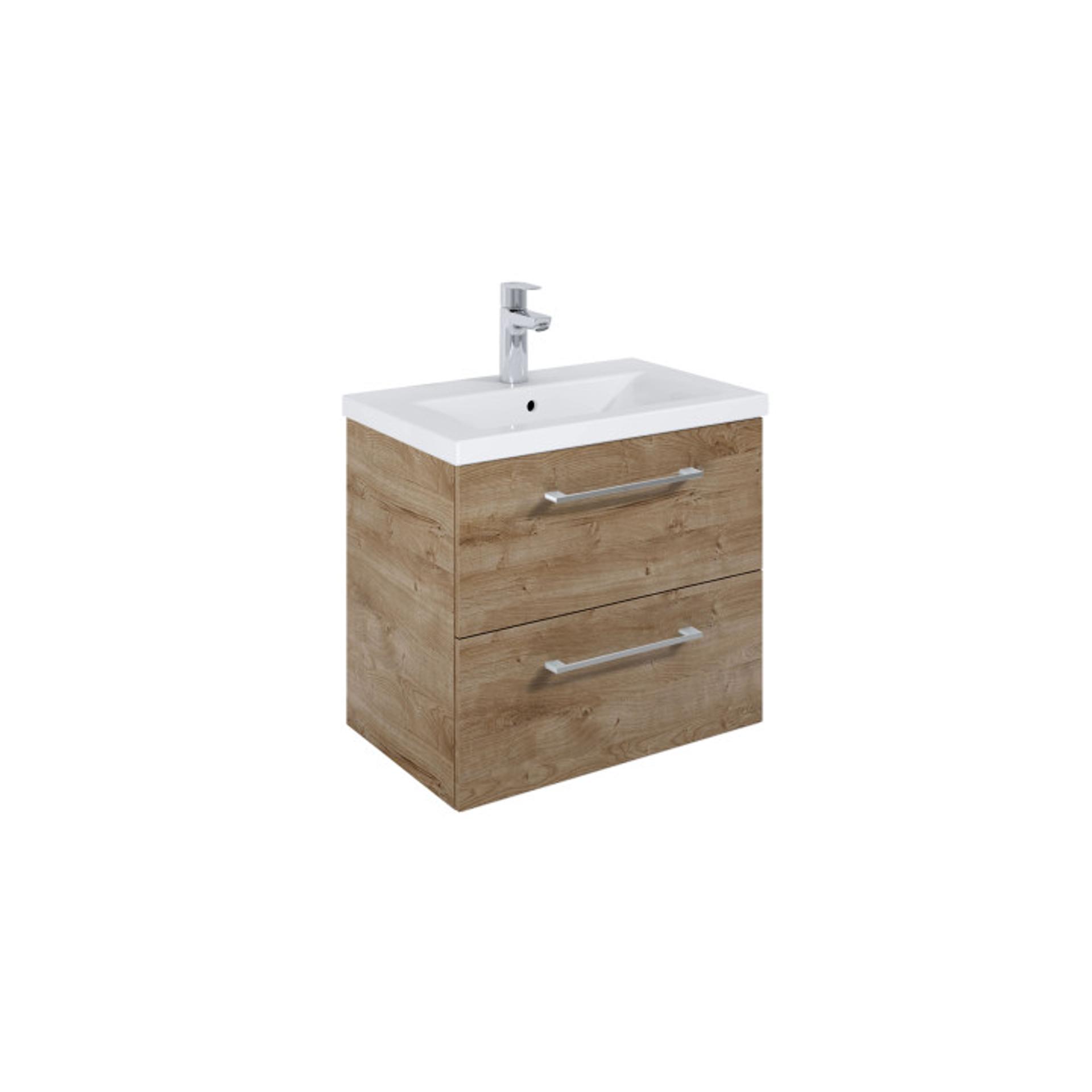 ROCA Шкаф Roma Compact, 615 x 395 mm, базов модул с 2 чекмеджета и умивалник, rural oak