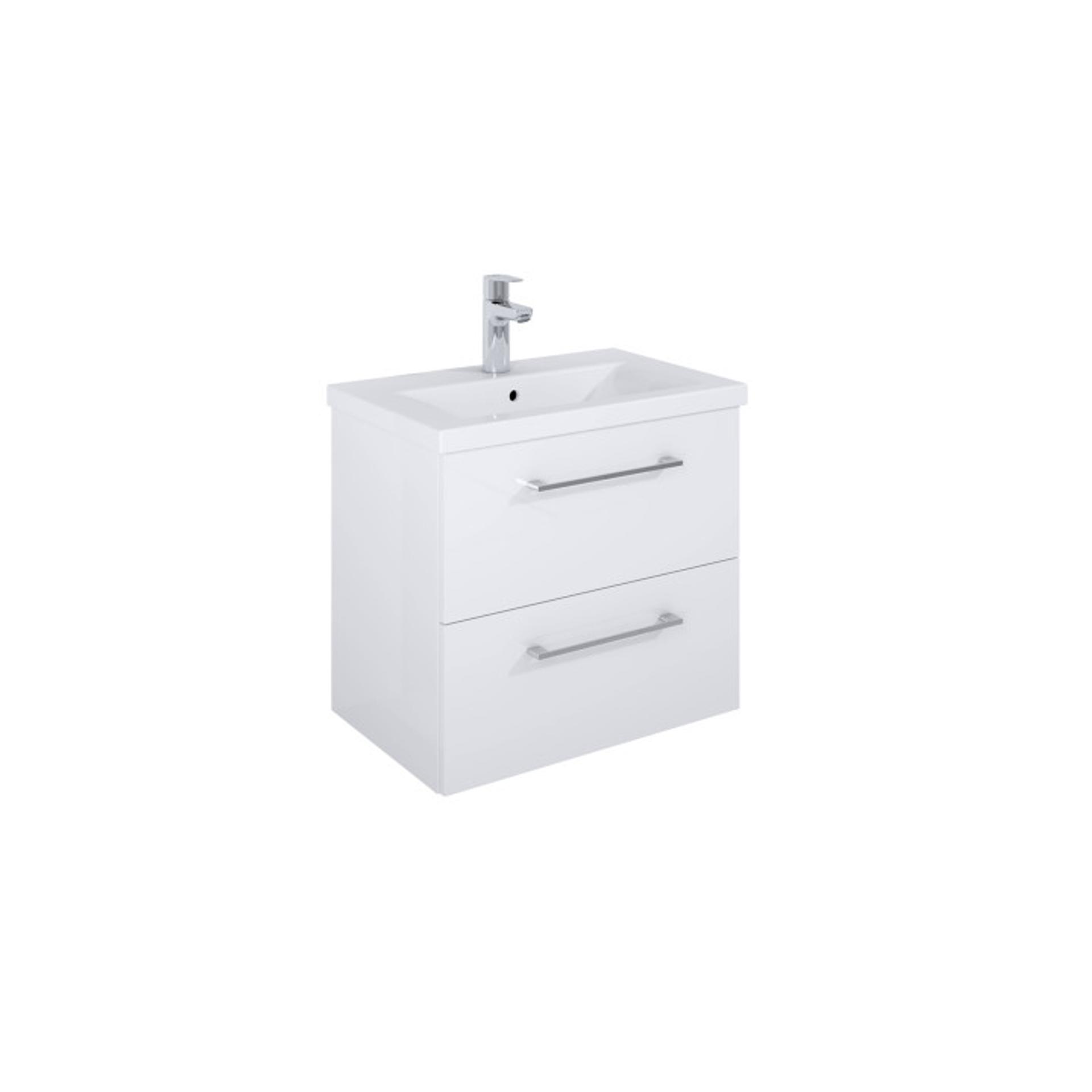 ROCA Шкаф Unik Roma Compact Plus, 60 cm с 2 чекмеджета и умивалник (A857952806 + A3272A1000)