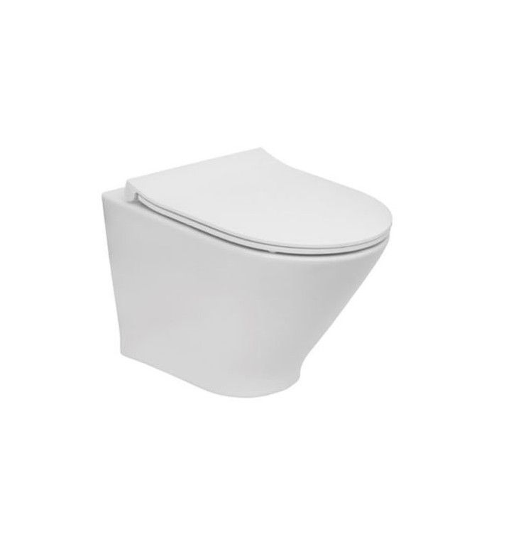 ROCA Стенна тоалетна чиния The Gap Round Compact Rimless, 480 mm