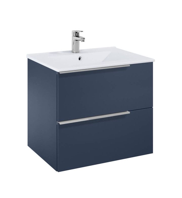 ROCA Долен шкаф Elegant plus с 2 чекмеджета и умивалник 600 mm, цвят нощно небе