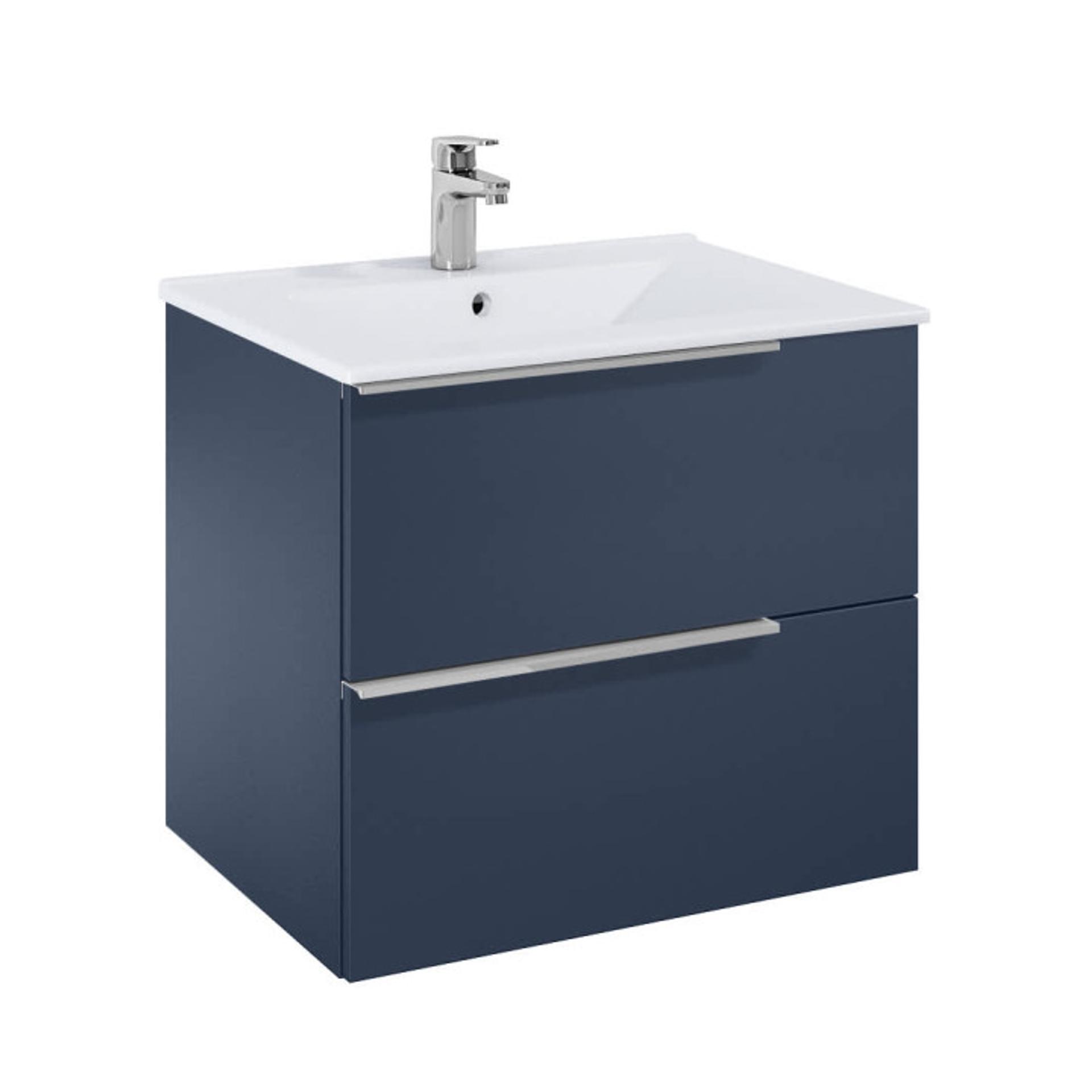 ROCA Долен шкаф Elegant plus с 2 чекмеджета и умивалник 600 mm, цвят нощно небе