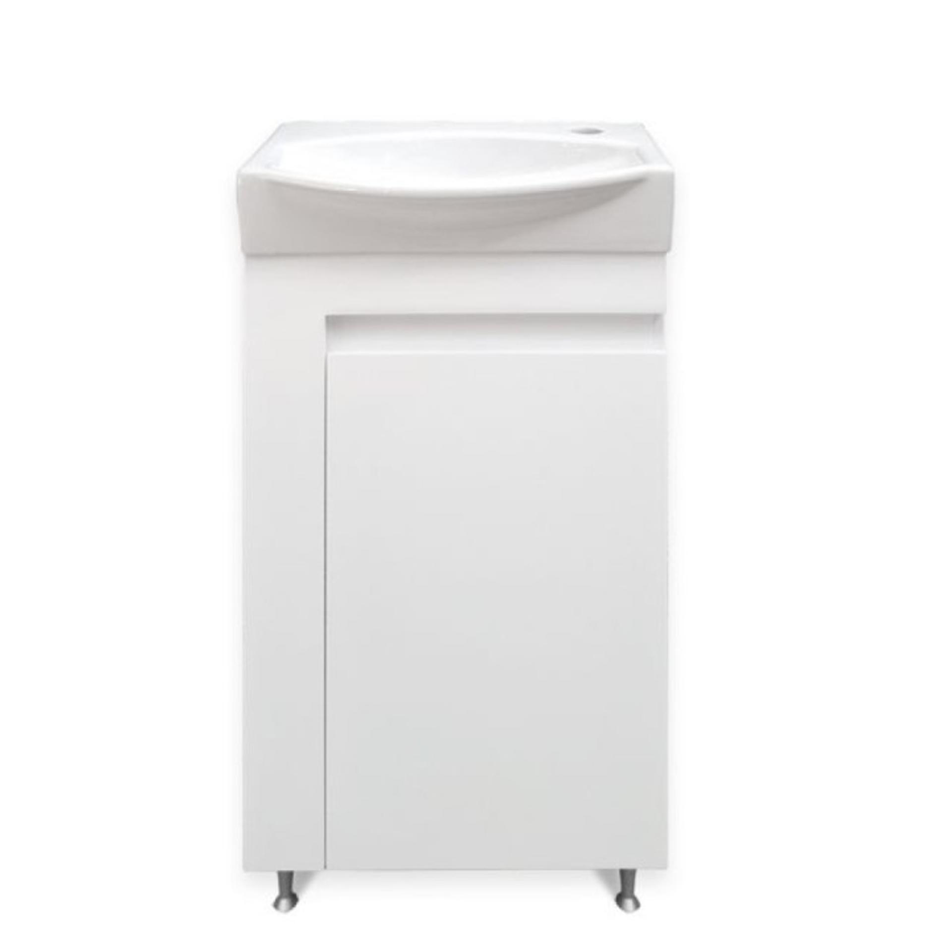 FORMA VITA Компактен PVC шкаф за баня Forma Vita Mini, с умивалник