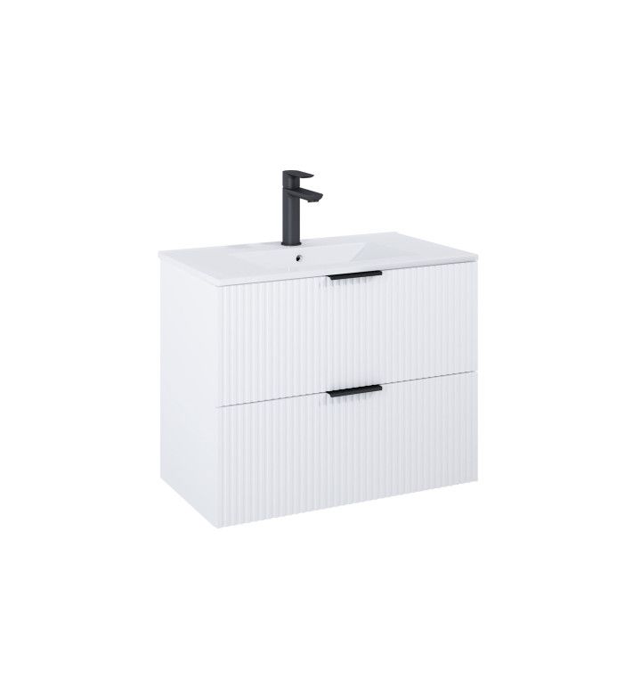 ROCA Шкаф Unik Reef с 2 чекмеджета и умивалник, 815 x 465 mm, matt white