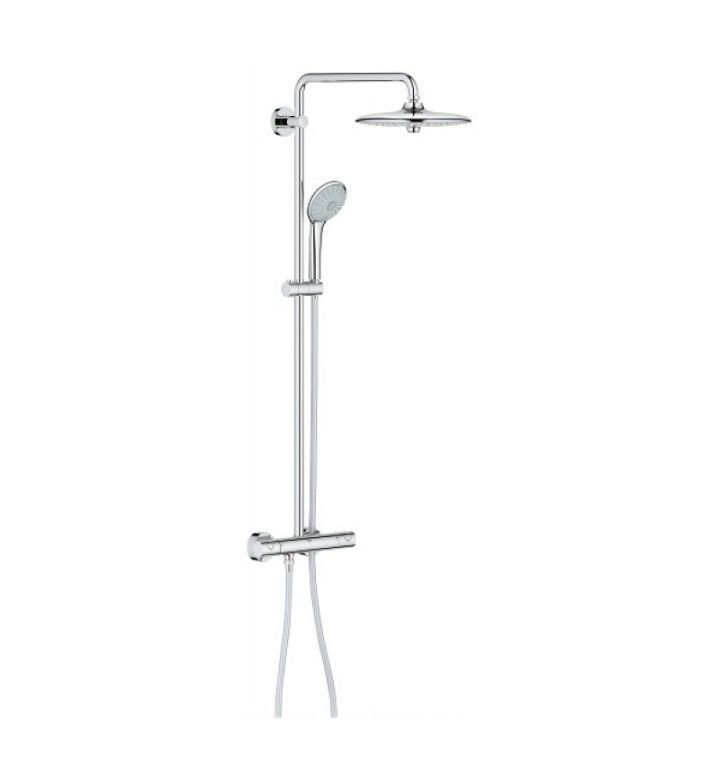 GROHE Душ система за монтаж на стена, с термостатен смесител Euphoria 260