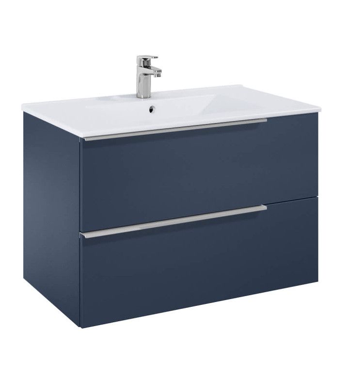 ROCA Шкаф 800 mm, Elegant plus night blue с 2 чекмеджета и умивалник