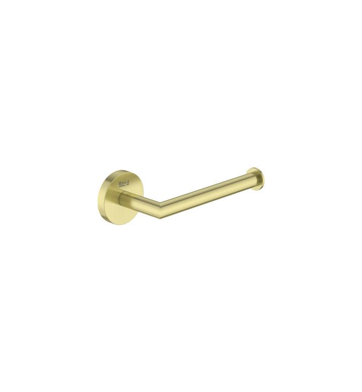 ROCA Държач за тоалетна хартия с полица Hotels 2.0, Brushed Brass