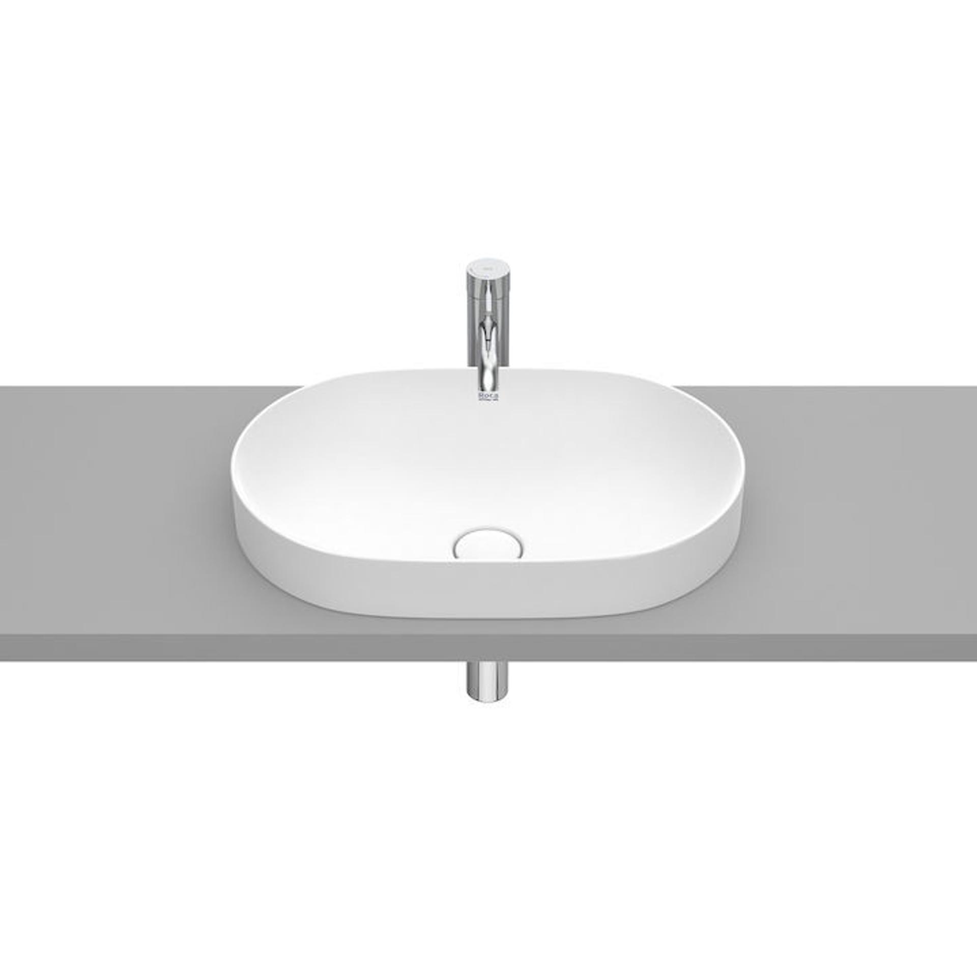 ROCA Умивалник за полувгаждане Inspira Round pearl