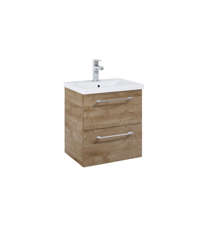 ROCA Шкаф Unik Roma Compact Plus, rural oak, 515 x 395 mm с 2 чекмеджета и умивалник