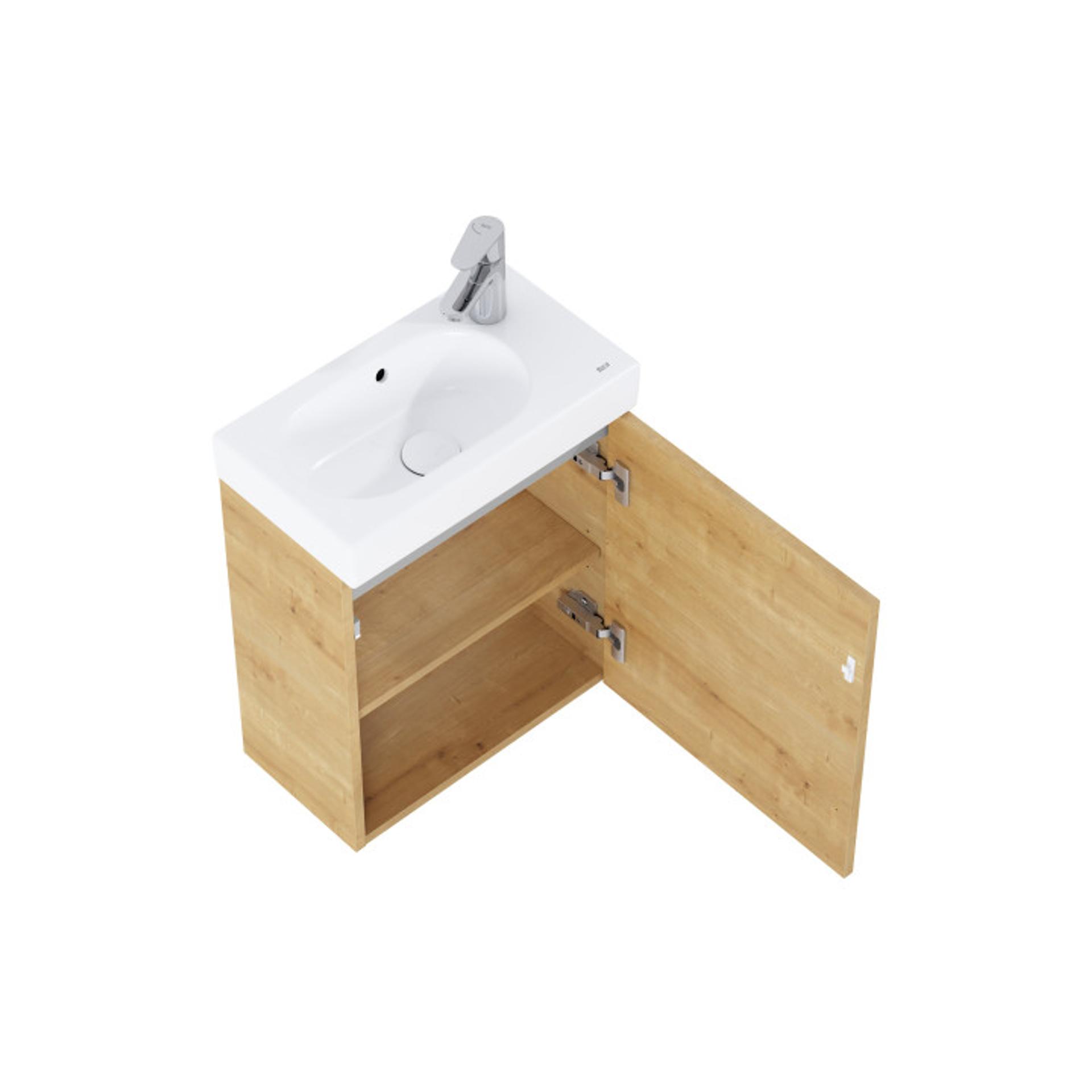 ROCA Шкаф Unik Mini-N, 450 x 249 x 575 mm (мебел и умивалник) light oak