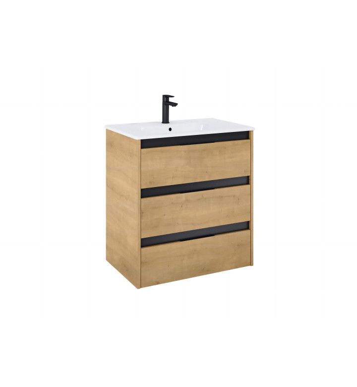 ROCA Базов модул Unik Alpine с 3 чекмеджета и умивалник, 705 х 460 х 740 mm, Light oak