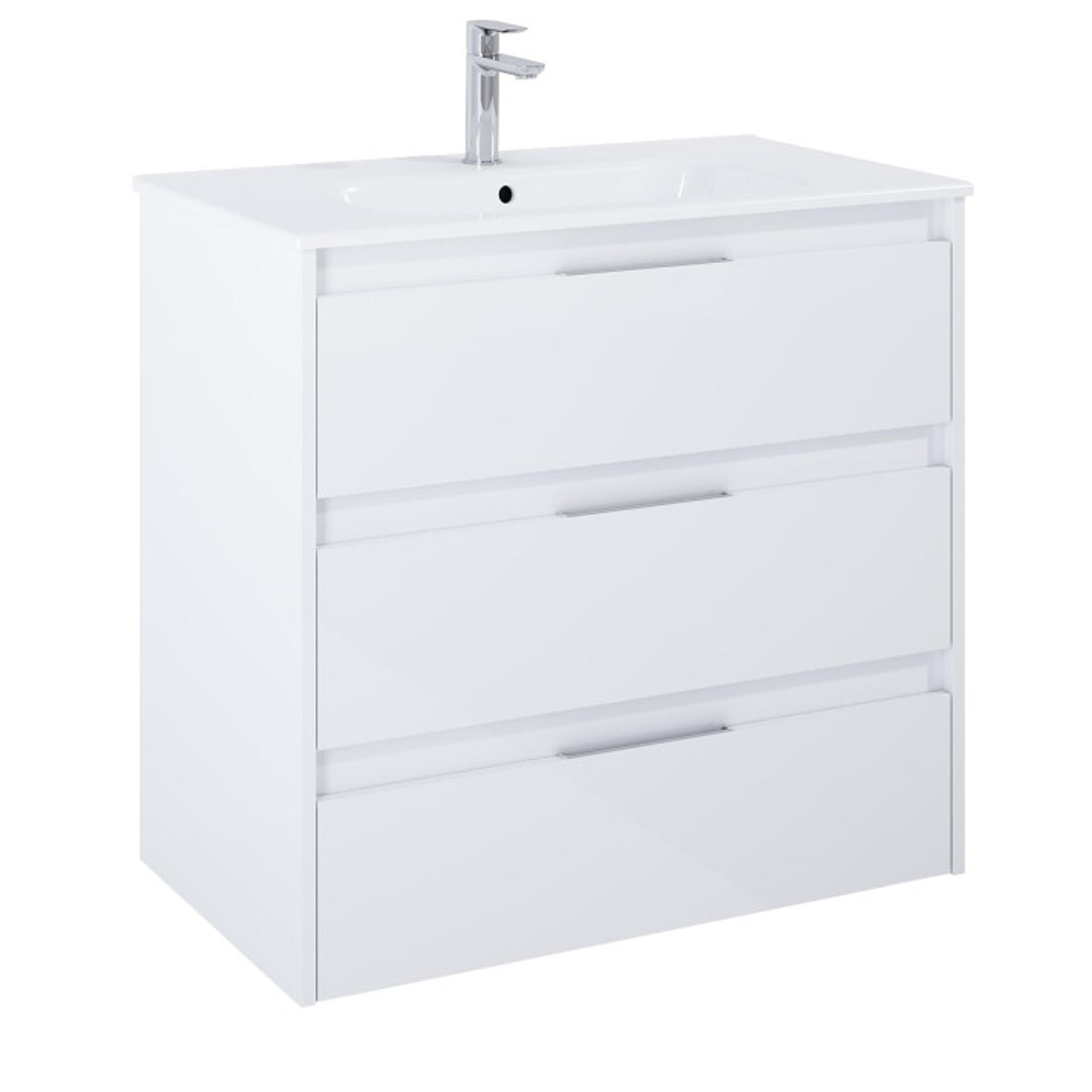 ROCA Базов модул UNIK 80 Alpine с 3 чекмеджета и умивалник 805 x 460 x 740 mm бял