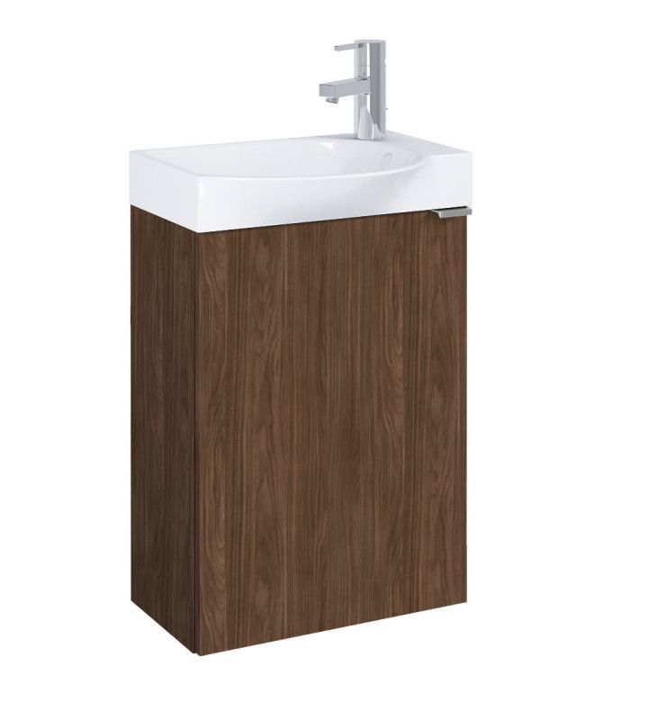 ROCA Шкаф Unik Micro Plus 452 mm, alpine walnut / мебел и умивалник