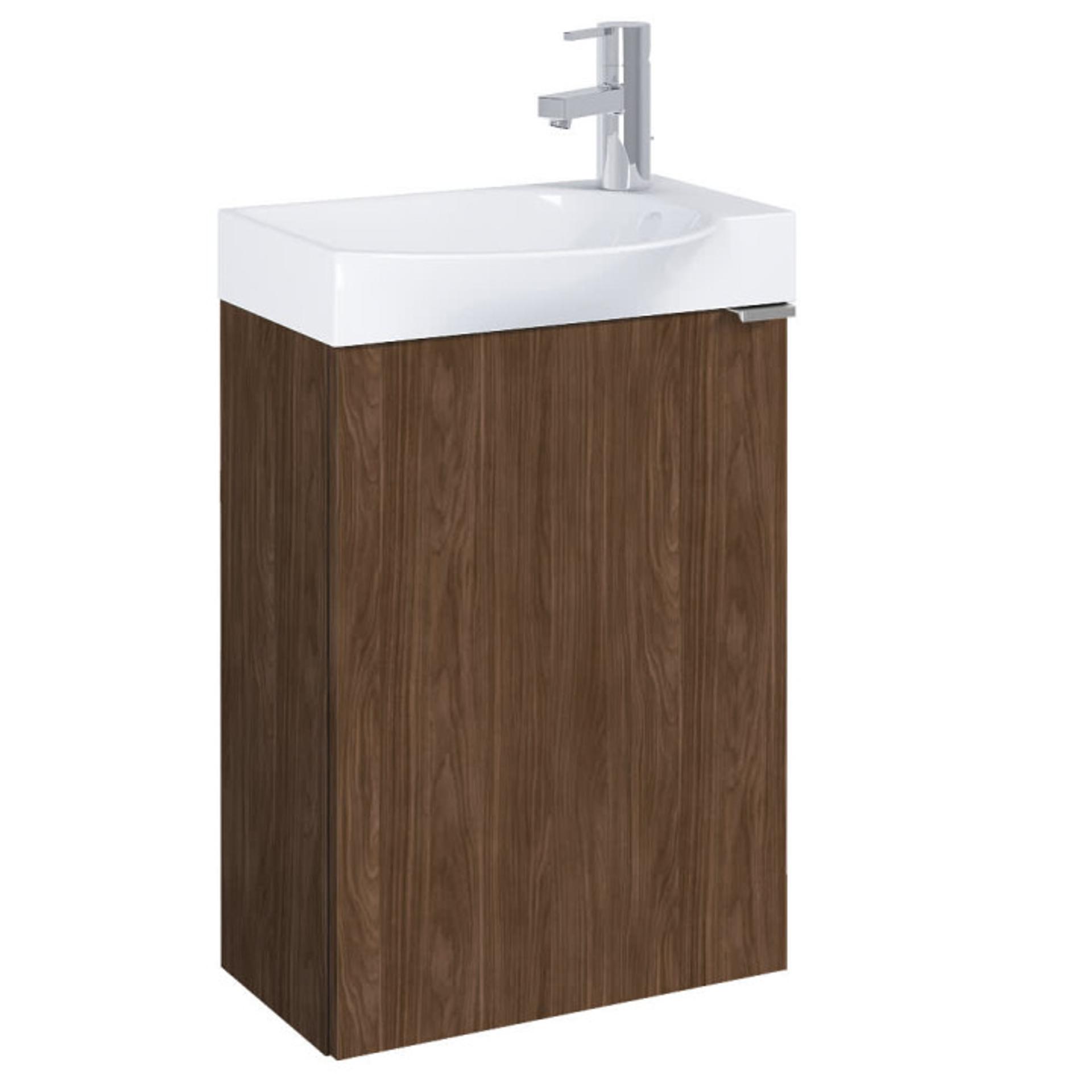 ROCA Шкаф Unik Micro Plus 452 mm, alpine walnut / мебел и умивалник
