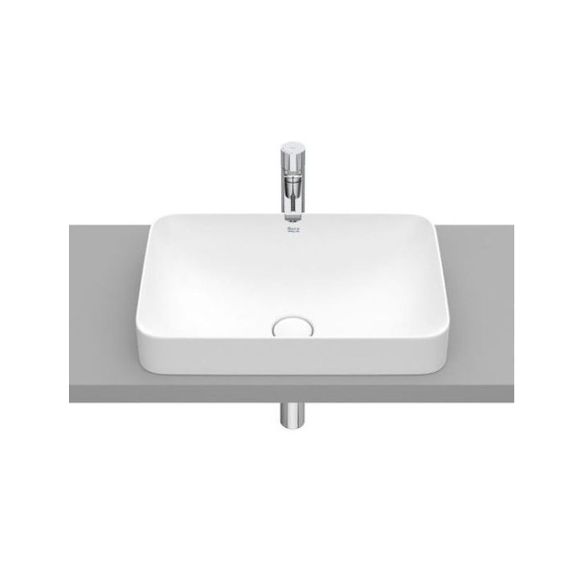 ROCA Умивалник за вграждане Inspira Square, 55 х 37 cm, matte white