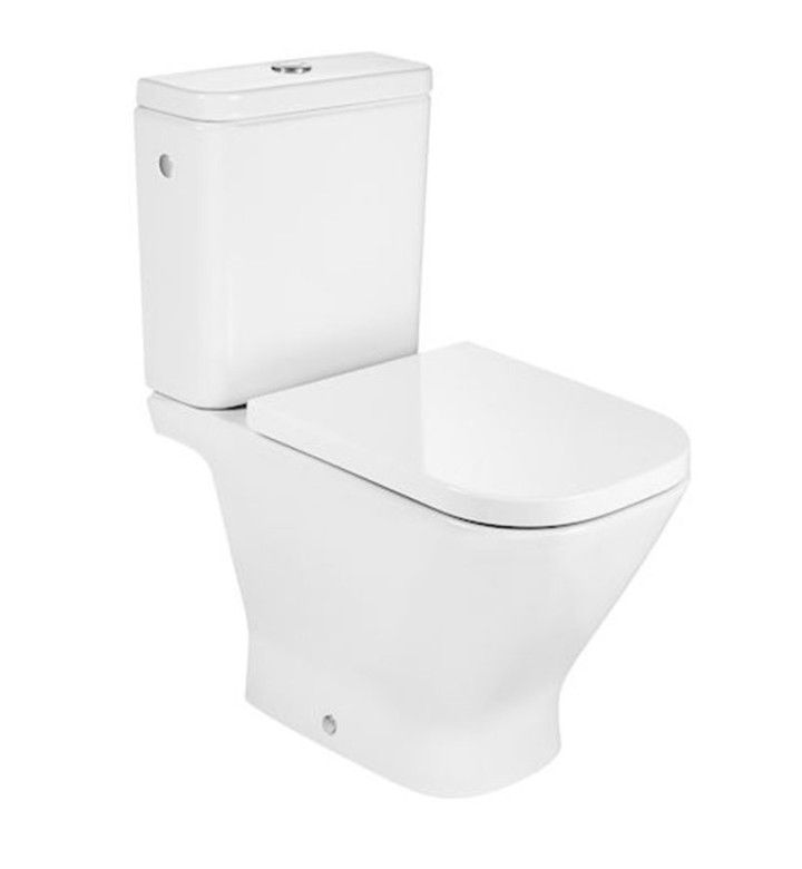 ROCA Тоалетна чиния с двойно отттичане, The Gap Rimless, 650 mm