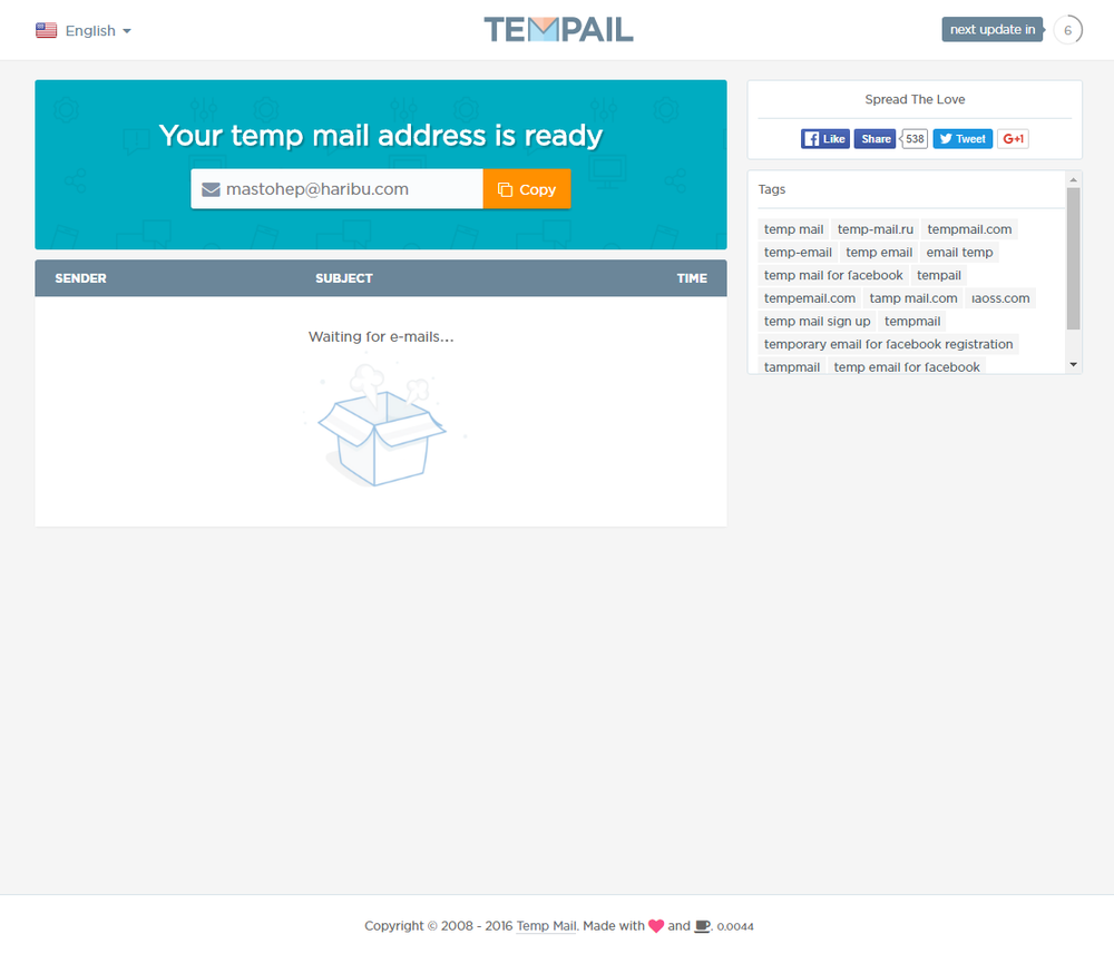 image of Temp Mail