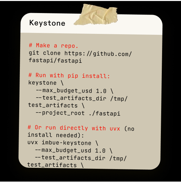 keystone usage example