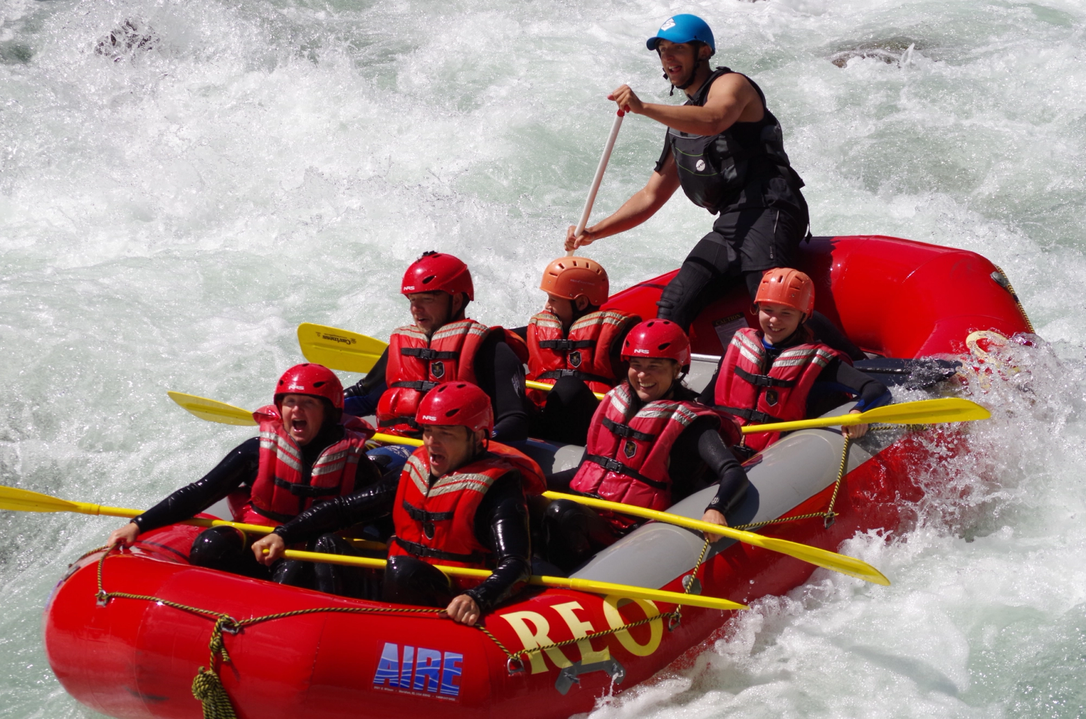 Bryden guiding the “Meatgrinder” for his family’s rafting company in British Columbia, Canada. He first went down this rapid when he was 7 years old.