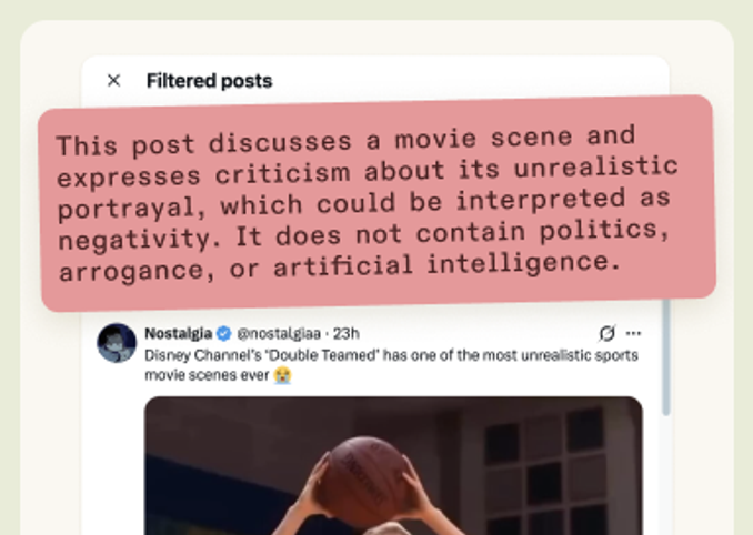 View filtered posts