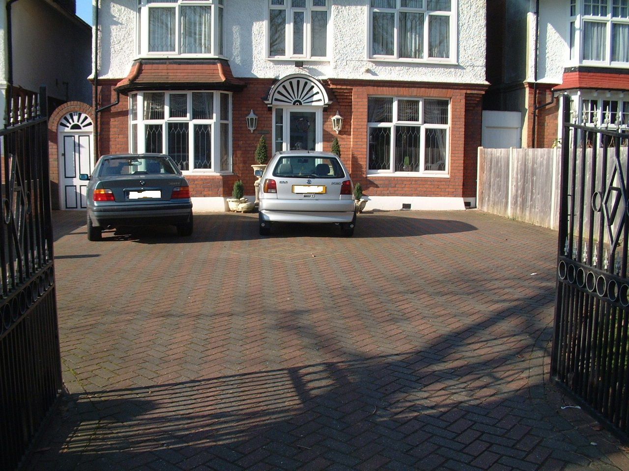 Photo of a  completely bricked-over front garden in Ealing taken in 2003