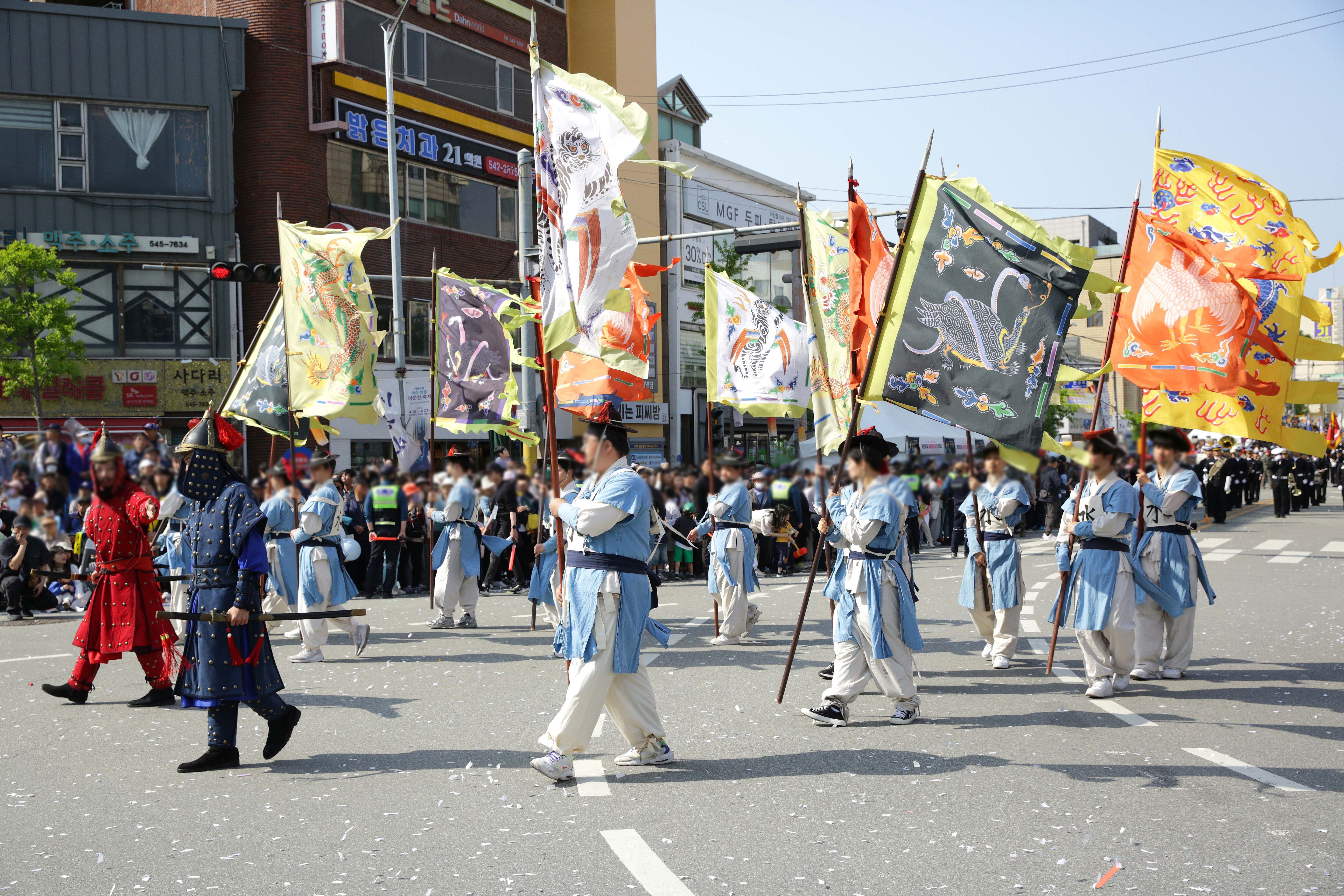 아산 선웅 이순신축제 '이순신 장군 무과급제행렬' 운영 현장 사진 12