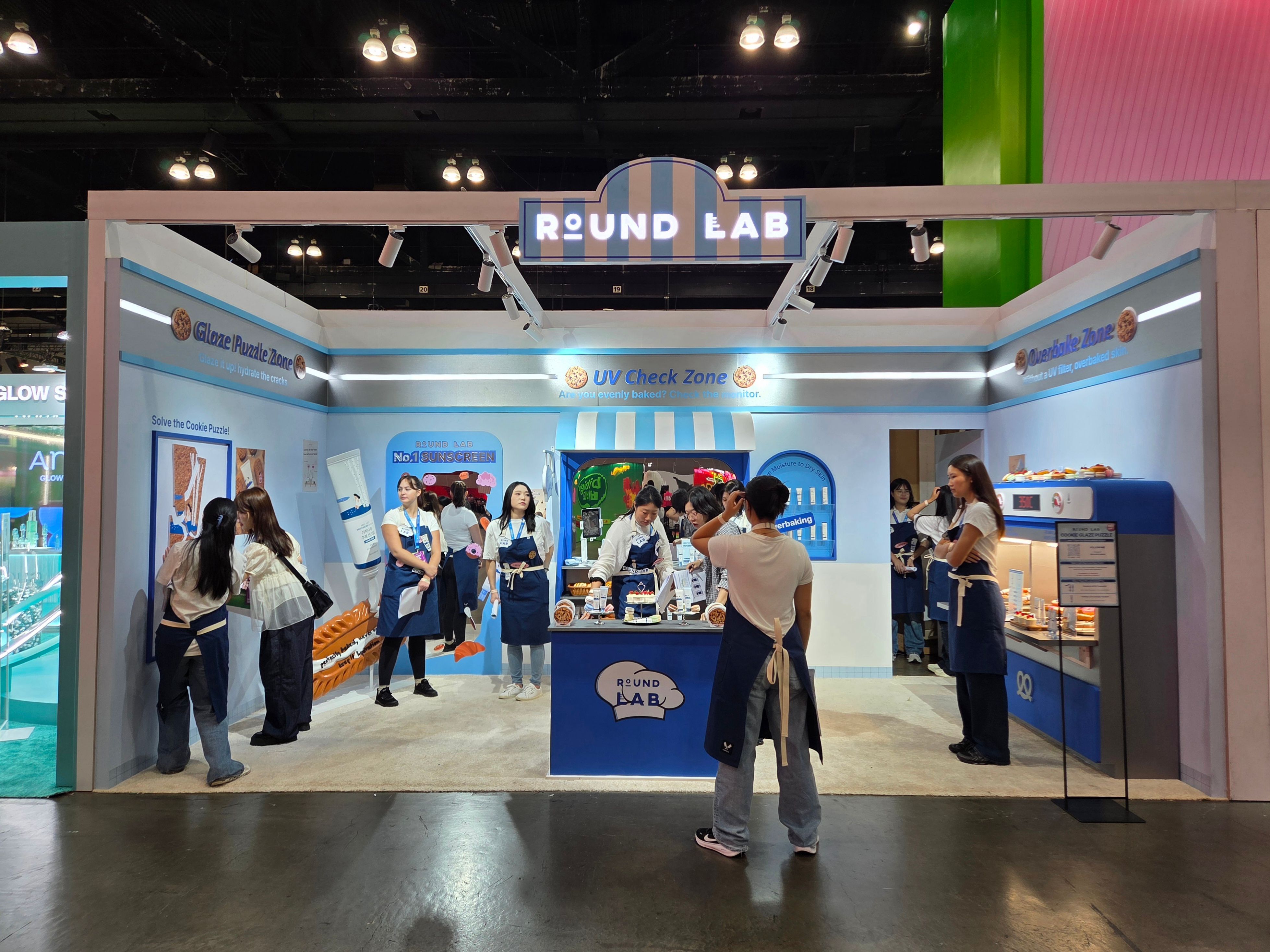 LA 올리브영 페스타 라운드랩(ROUND LAB) 부스 현장 사진 2