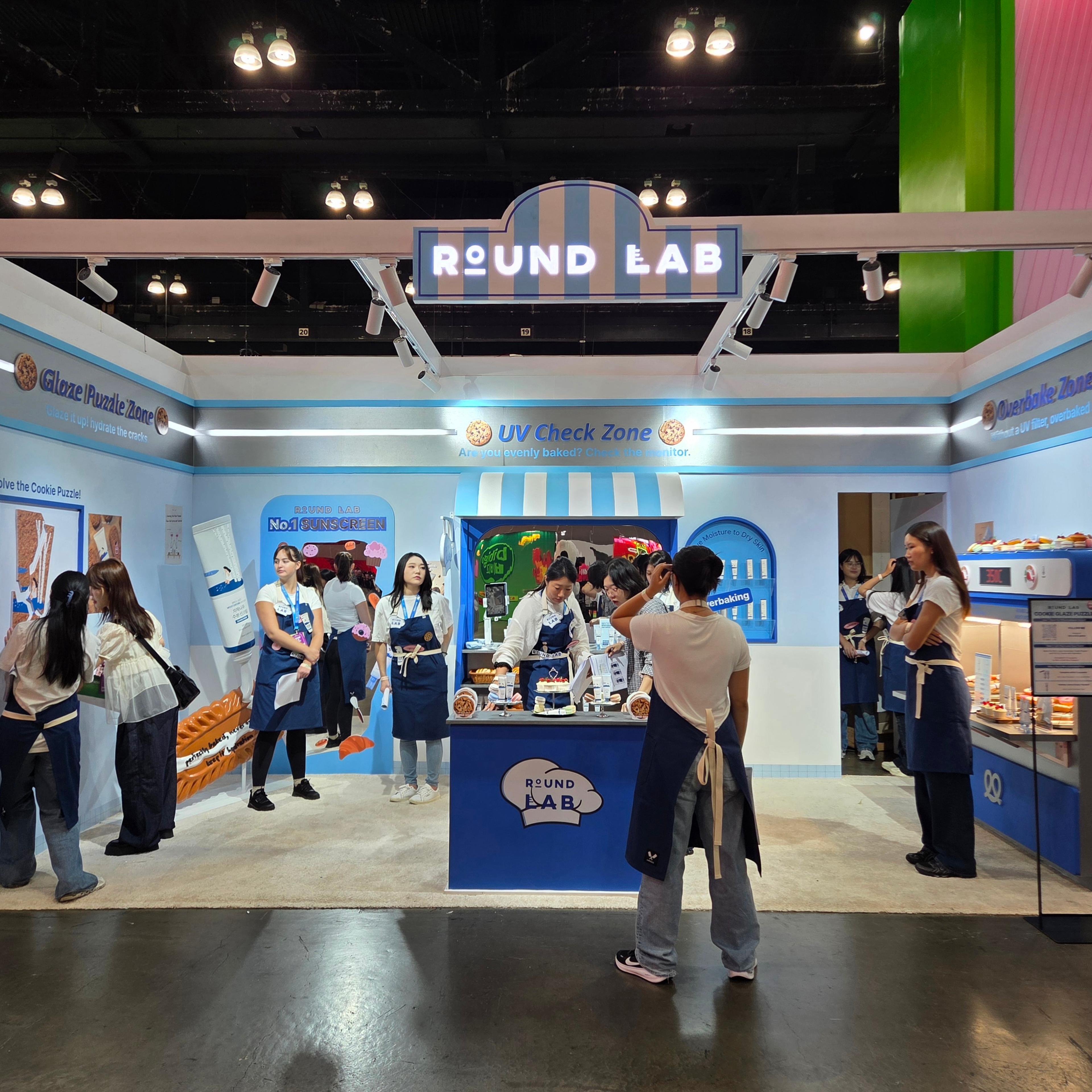 LA 올리브영 페스타 라운드랩(ROUND LAB) 부스 현장 사진 2